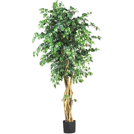 Nearly Natural 6 Palace Style Ficus Silk Tree- Green 5216
